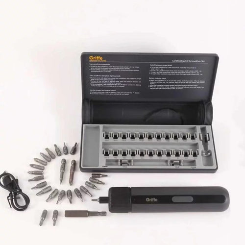 Griffe Cordless Electric Screwdriver Set (24 Bits)