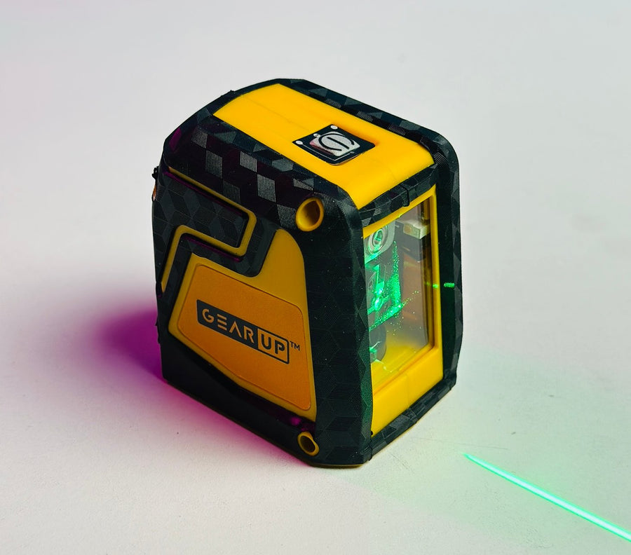 GearUP Precision Self-Leveling Cross Line Laser Level – Green Beam