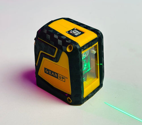 GearUP Precision Self-Leveling Cross Line Laser Level – Green Beam
