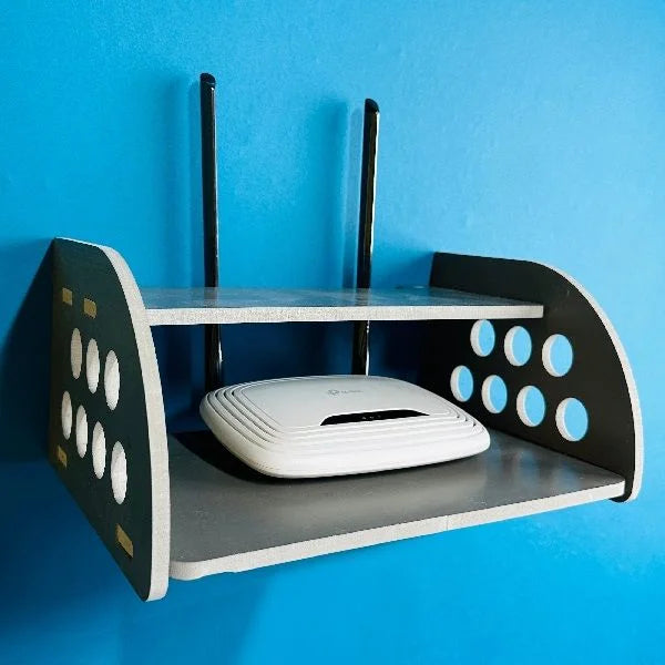 GearUP Rounded Side Design Router Stand (Gray)