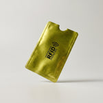 Anti-RFID NFC Blocking Aluminium Card Holder - Golden
