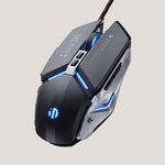 Inphic W2 Ⅱ Silent Wired Gaming Mouse - Black