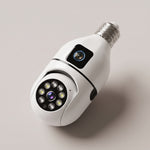 Dual Lens V380 Pro PTZ Bulb IP Night Vision Camera
