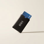 Anti-RFID NFC Blocking Aluminium Card Holder - Black