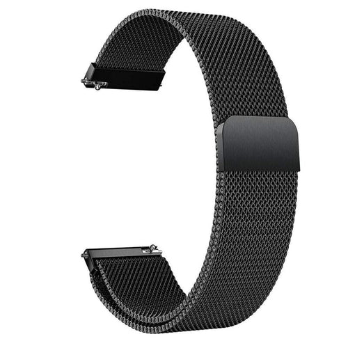 22mm Metal Magnetic Watch Strap - Black Color