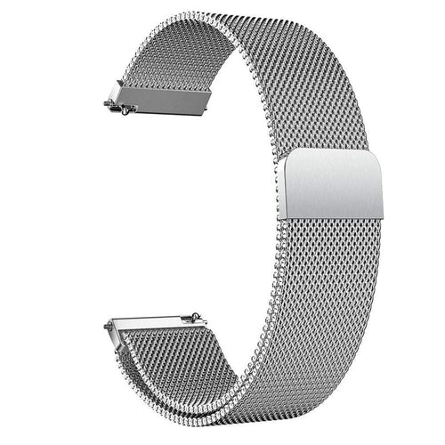 22mm Metal Magnetic Watch Strap - Silver Color