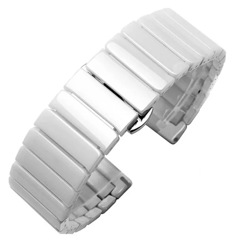 20mm Ceramic strap for smartwatch - White
