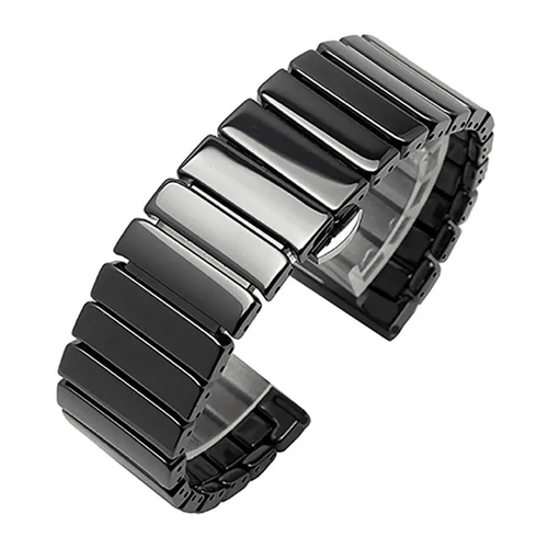22mm Ceramic strap for smartwatch - Black