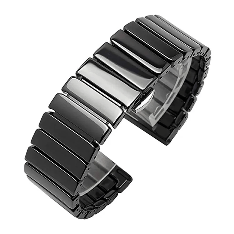20mm Ceramic strap for smartwatch - Black