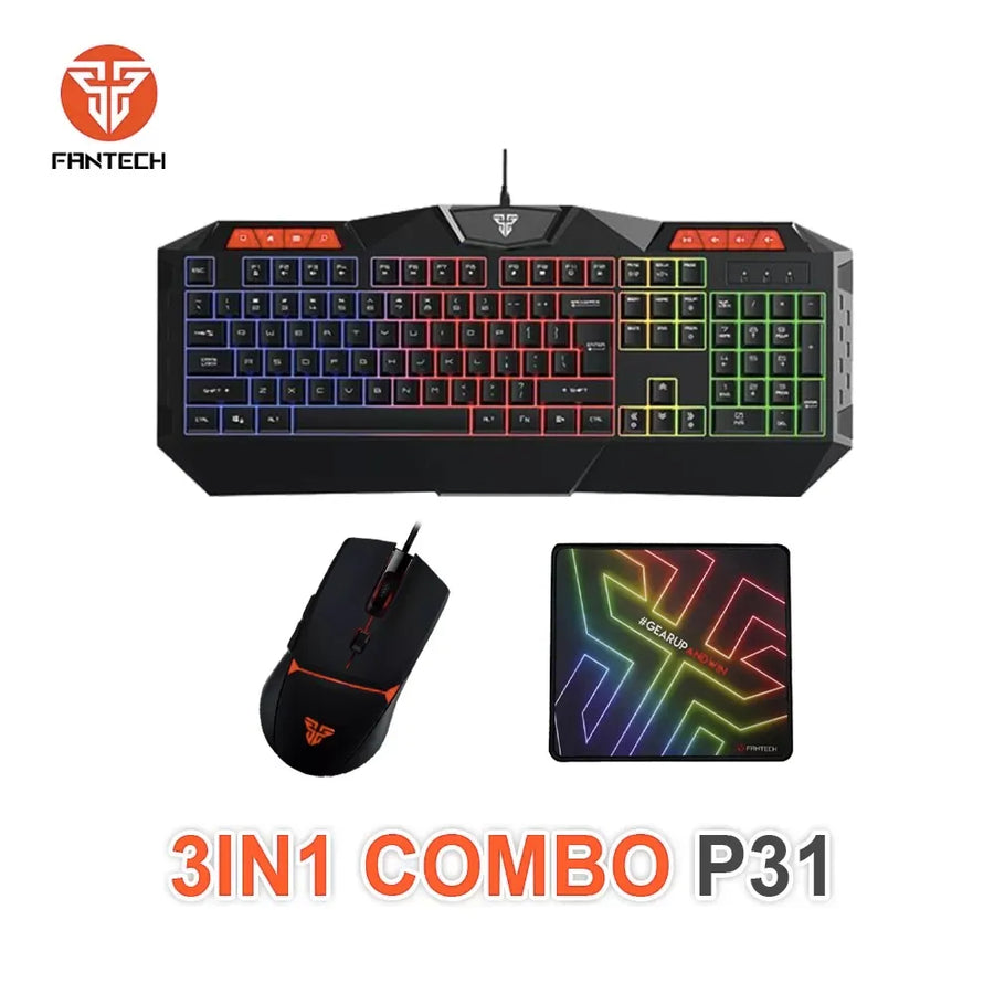 Fantech P31 Keyboard Mouse Mousepad Combo