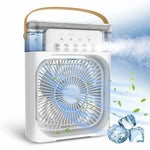 GearUP Mini Air Cooler Fan with Mist Flow - White