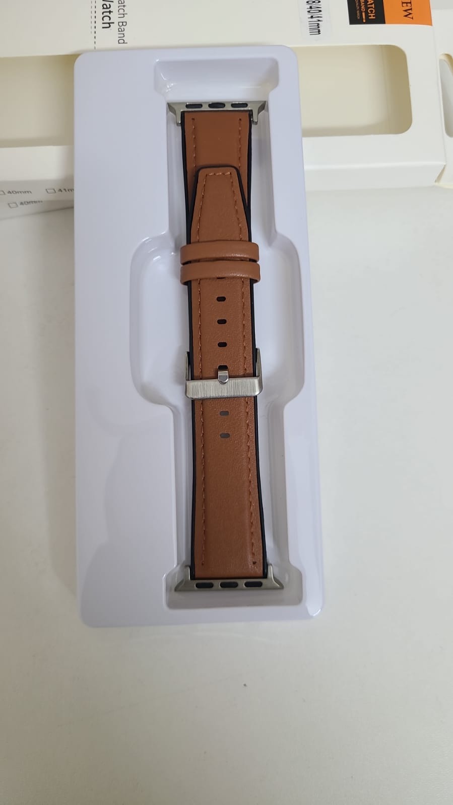 42/44/45/49mm Spigen Leather Strap For Smartwatch - Brown Color