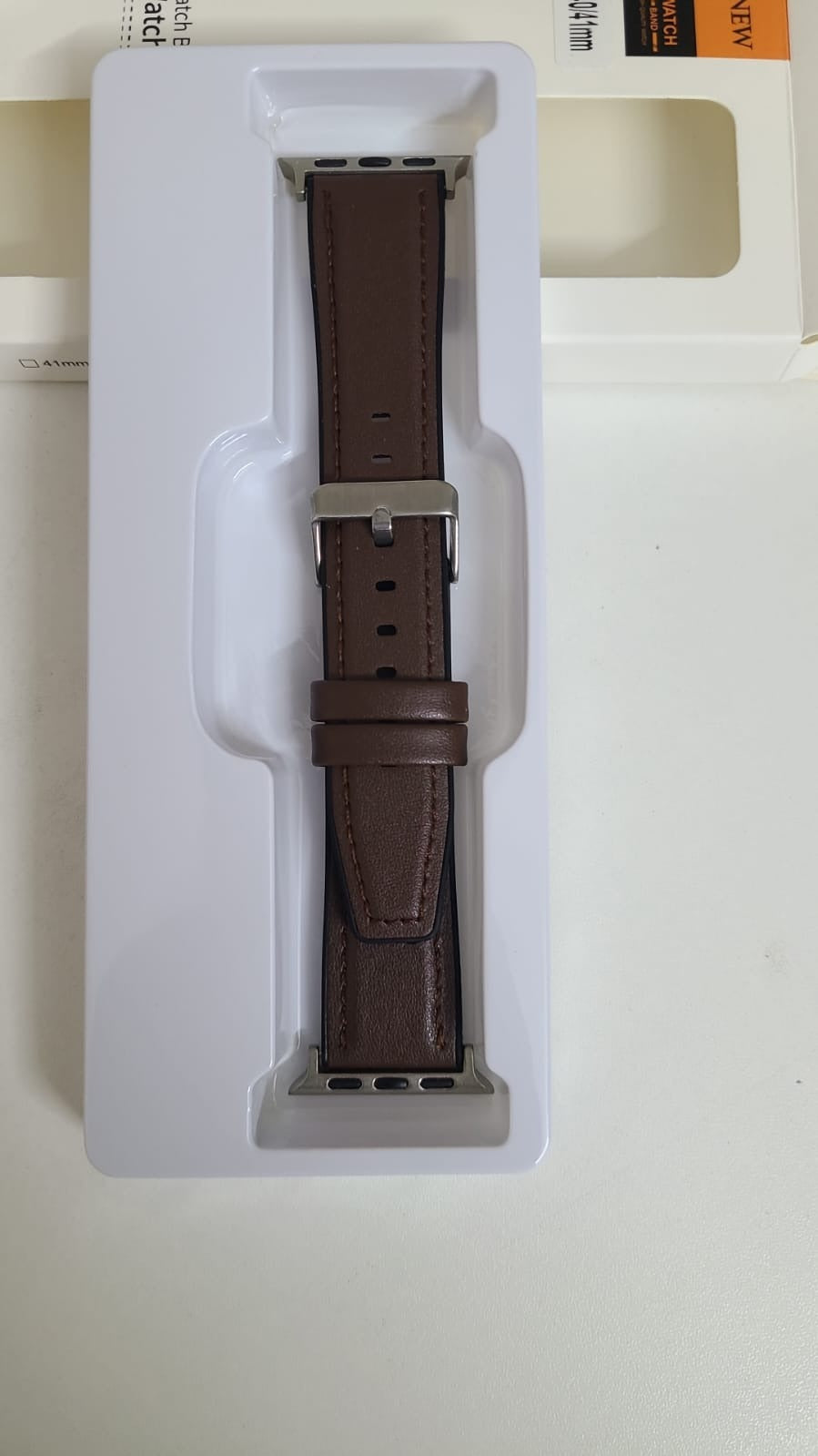 42/44/45/49mm Spigen Leather Strap For Smartwatch - Coffee Color