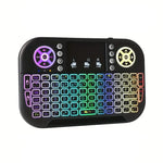 GearUP MK20 2.4GHz + Bluetooth RGB Backlit Rechargeable Mini Keyboard with Touchpad