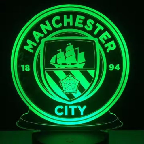 Gear Up Acrylic LED Lamp – Manchester City Edition for True Football Supporters - 20 pcs