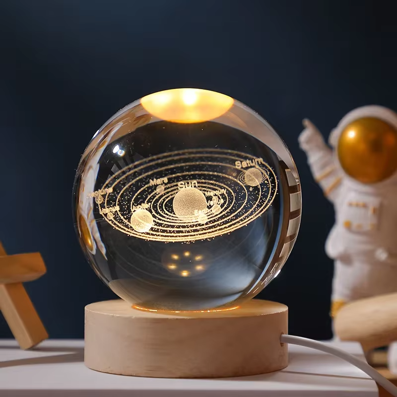 3D Crystal Ball - Solar System(1 Color Base)