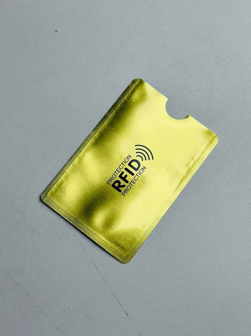 Anti-RFID Card Holder Golden