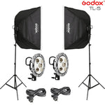Godox Softbox Lighting Kit for YouTube & Live Streaming – Softbox, Light Holder & Tripod Stand (1 Side)