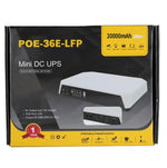 SKE POE-36E-LFP 20,000mAh Mini DC UPS – 36W LiFePO4 (5V/9V/12V 3A)