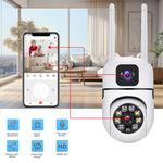 V380 Dual Lens PTZ 2+2MP WiFi Smart Camera E27B