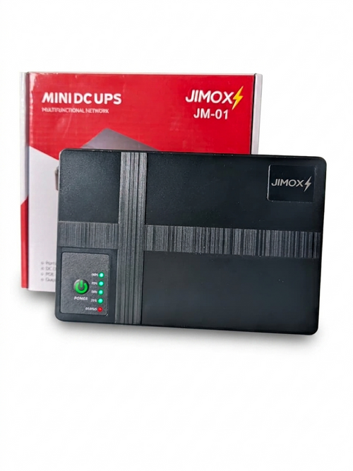JIMOX JM-01 Multi-Output Mini UPS for Router & ONU (10400mAh, Fast Charging)